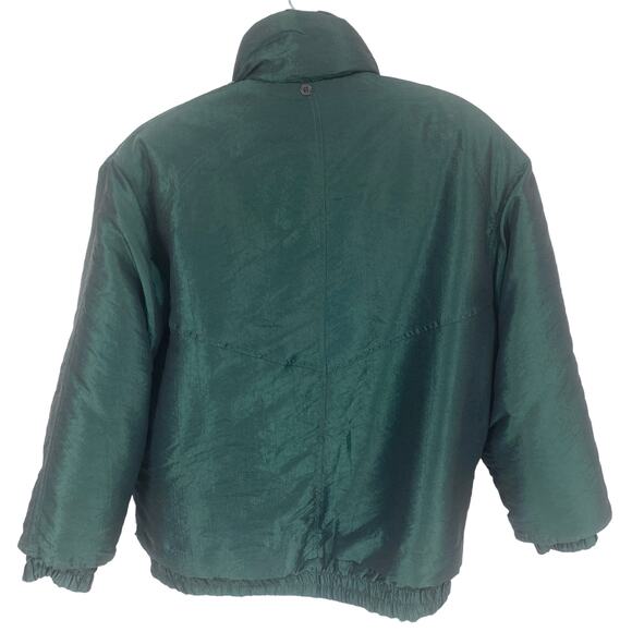 Vintage 1980's INNOVATIONS By Izzi Womens XXL 2XL puffer coat green plus granny - Picture 4 of 6